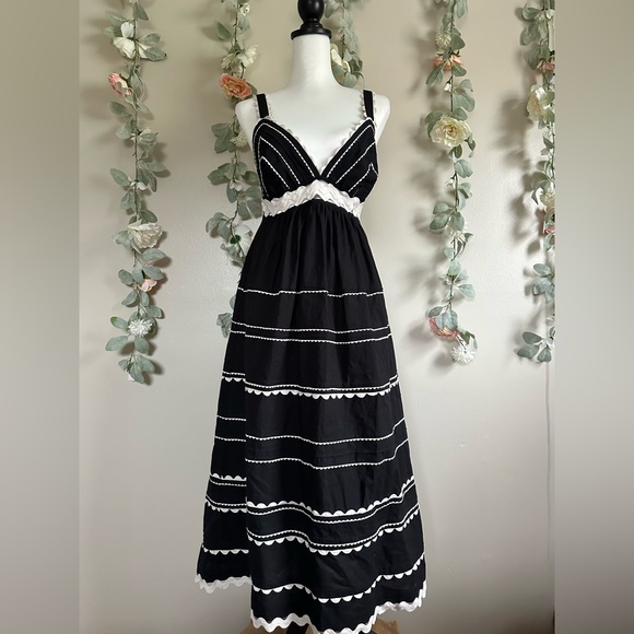 SEA Ryleigh Ric Rac Midi Dress - Picture 6 of 10